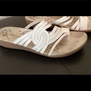 Bare Traps White Sandals
